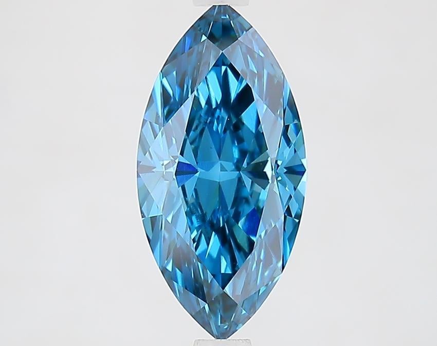 2.06 Ct. Fancy Vivid Blue Marquise Lab Grown Diamond