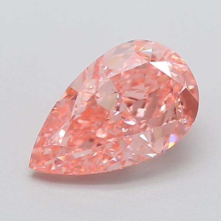 1.65 Ct. Fancy Vivid  Pink Pear Lab Grown Diamond