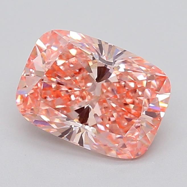 2.02 Ct. Fancy Vivid  Pink Cushion Lab Grown Diamond