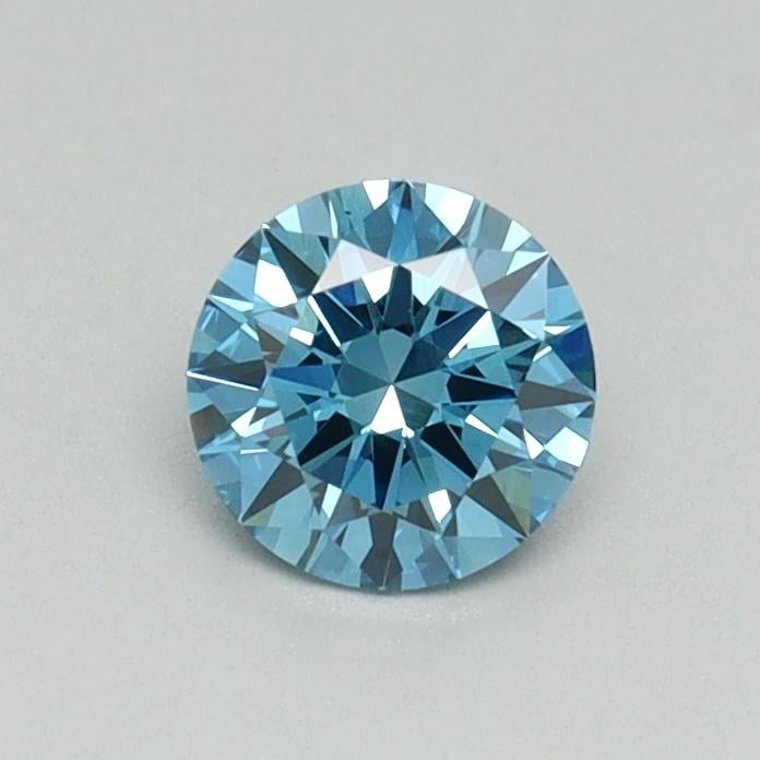 0.46 Ct. Fancy Vivid Blue Round Lab Grown Diamond