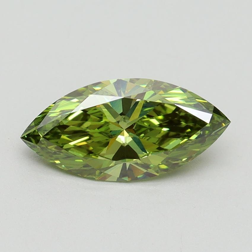 1.02 Ct. Fancy Vivid Green Marquise Lab Grown Diamond