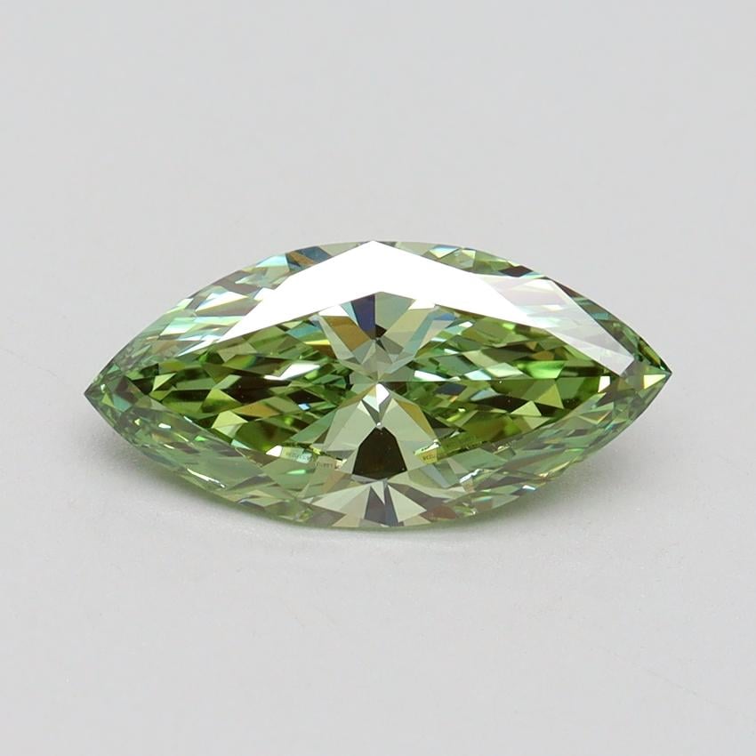 1.50 Ct. Fancy Vivid Green Marquise Lab Grown Diamond