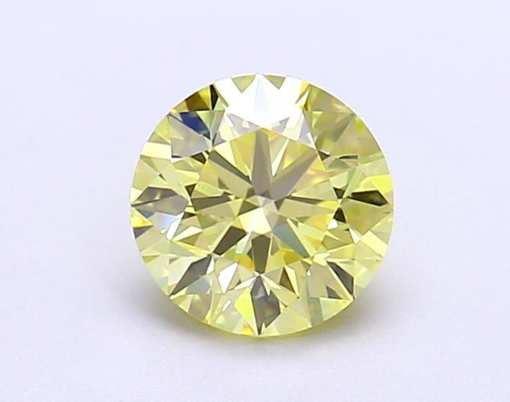 1.11 Ct. Fancy Intense  Yellow Round Lab Grown Diamond