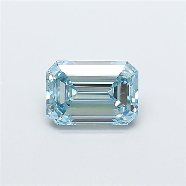 1.01 Ct. Fancy Intense  Blue Emerald Lab Grown Diamond