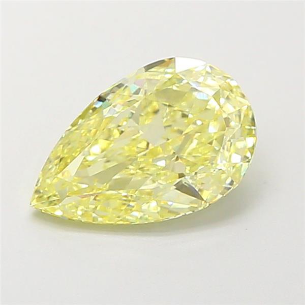 1.71 Ct. Fancy Intense  Yellow Pear Lab Grown Diamond