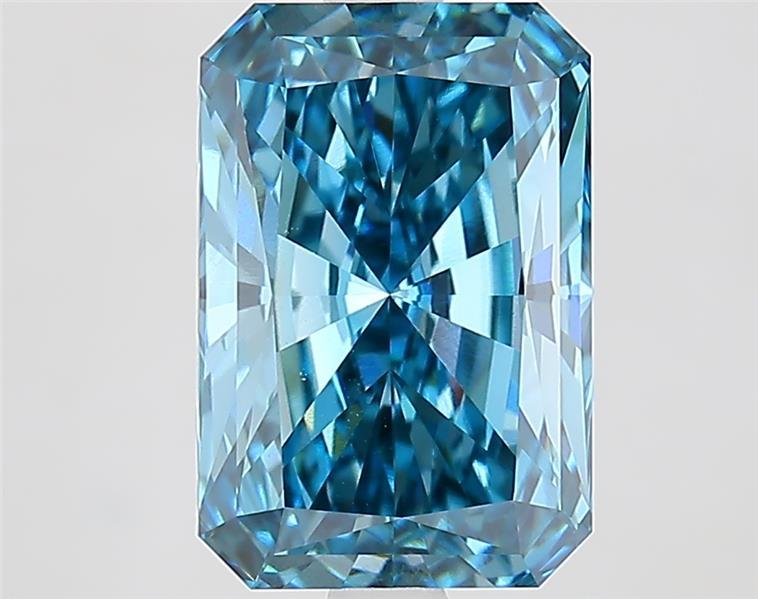 3.53 Ct. Fancy Vivid  Blue Radiant Lab Grown Diamond