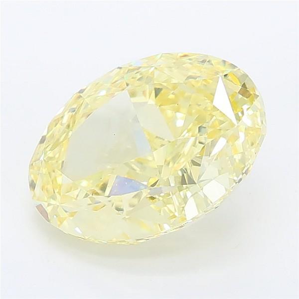 2.65 Ct. Fancy Intense Yellow Oval Lab Grown Diamond