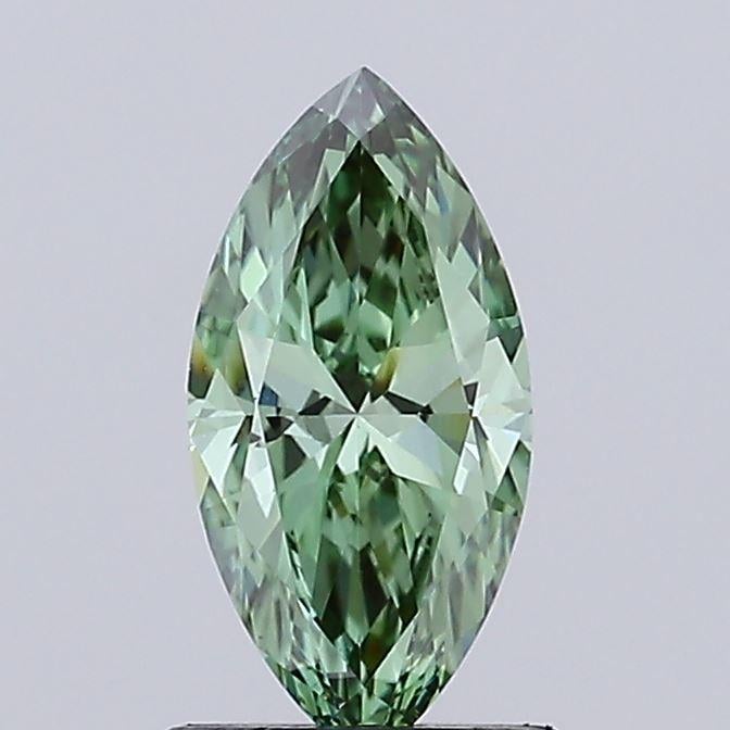 1.02 Ct. Fancy Vivid Green Marquise Lab Grown Diamond