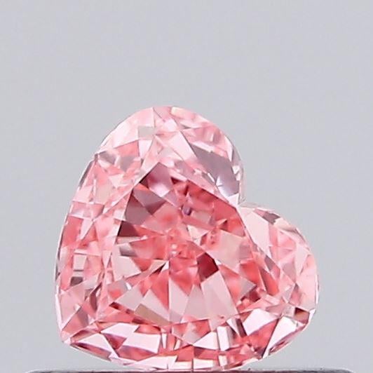 0.31 Ct. Fancy Vivid Pink Heart Lab Grown Diamond