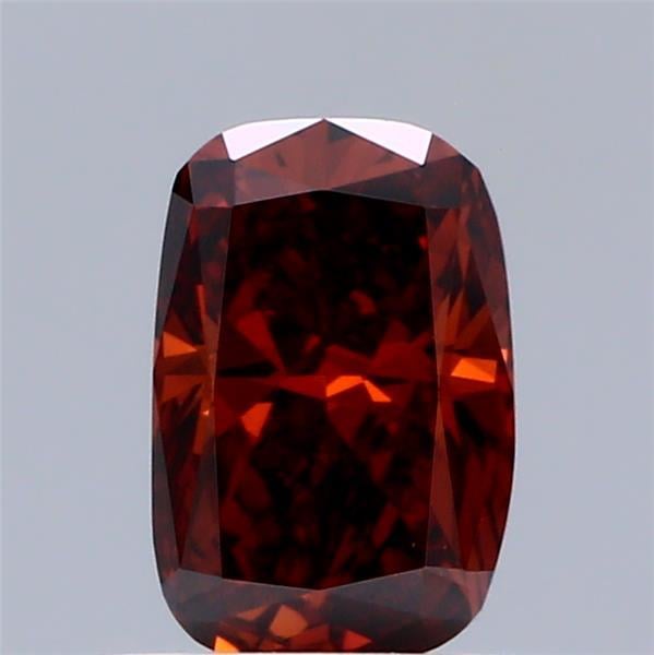 0.72 Ct. Fancy Deep Orange Cushion Lab Grown Diamond
