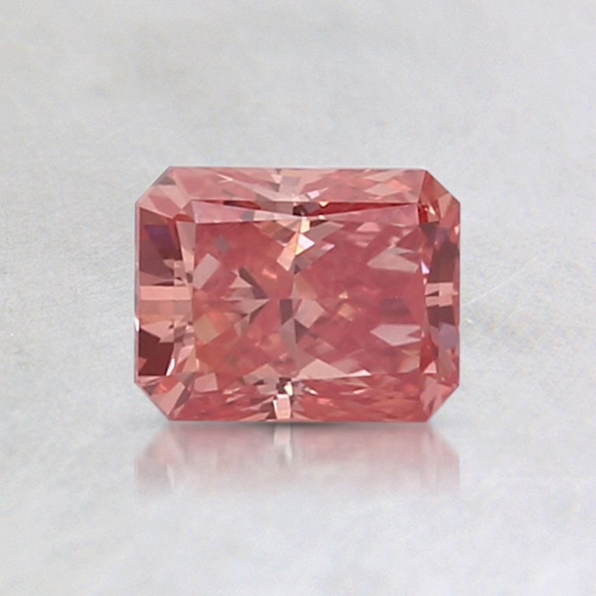 0.71 Ct. Fancy Vivid Orangy Pink Radiant Lab Grown Diamond
