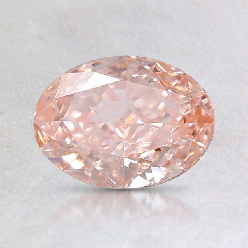 1.05 Ct. Fancy Intense Orange-Pink Oval Lab Created Diamond | DLC1 ...