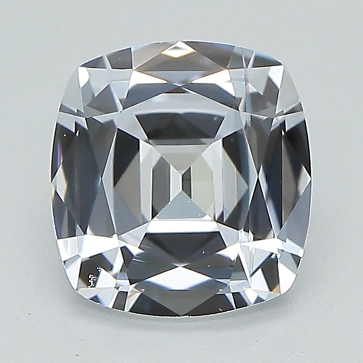7.9x7.4mm Unheated White Cushion Sapphire