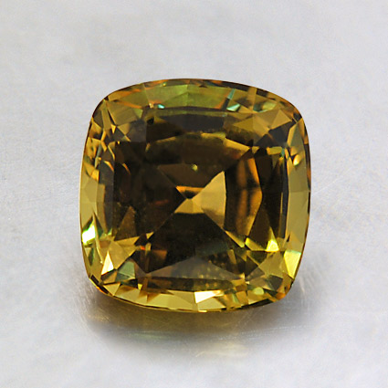 6.5mm Premium Yellow Cushion Sapphire
