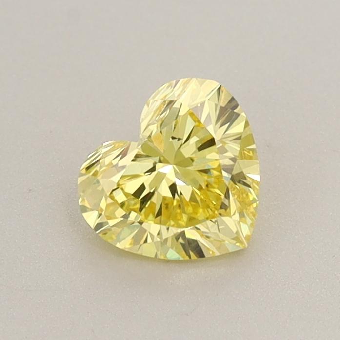0.55 Ct. Fancy Vivid  Yellow Heart Lab Grown Diamond