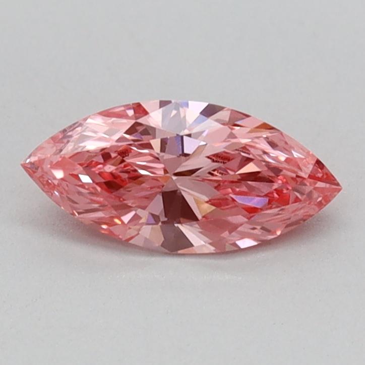 0.34 Ct. Fancy Vivid Pink Marquise Lab Grown Diamond