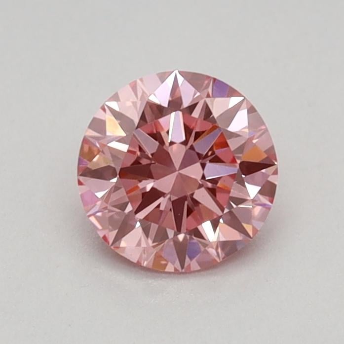 0.44 Ct. Fancy Vivid Pink Round Lab Grown Diamond