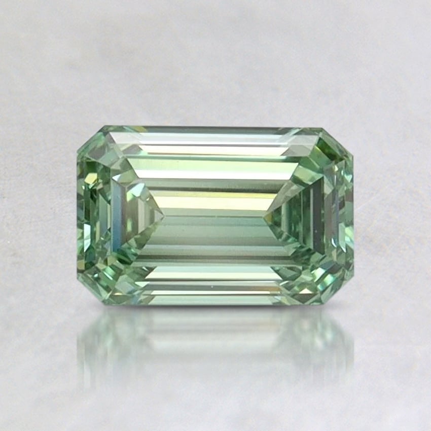 0.77 Ct. Fancy Vivid Pacific Green Emerald Lab Grown Diamond