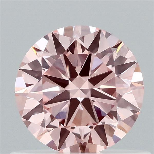 0.57 Ct. Fancy Intense Pink Round Lab Grown Diamond