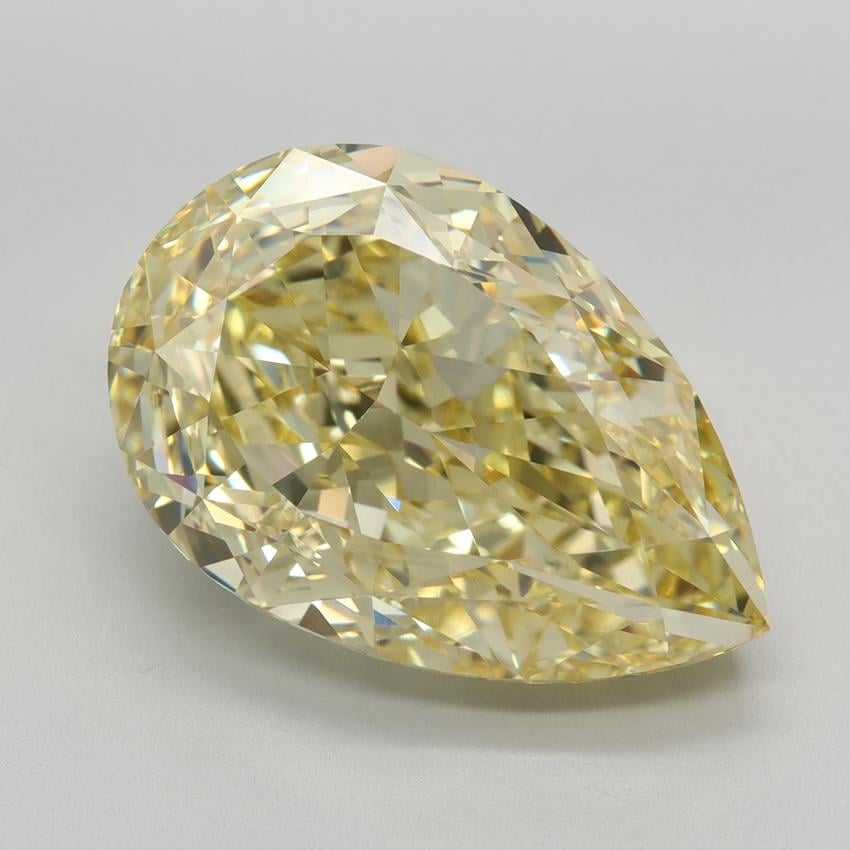 10.33 Ct. Fancy Intense Yellow Pear Lab Grown Diamond