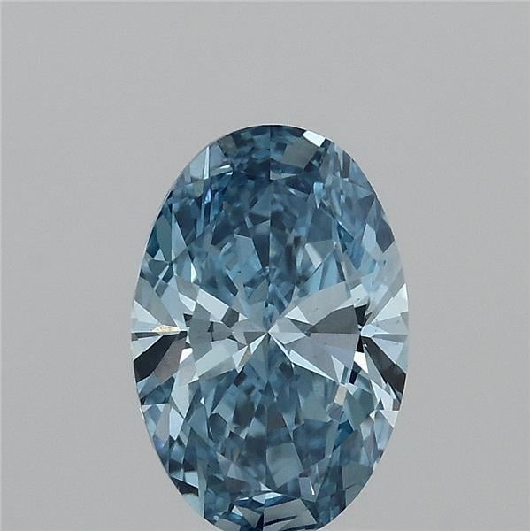1.50 Ct. Fancy Vivid Blue Oval Lab Grown Diamond