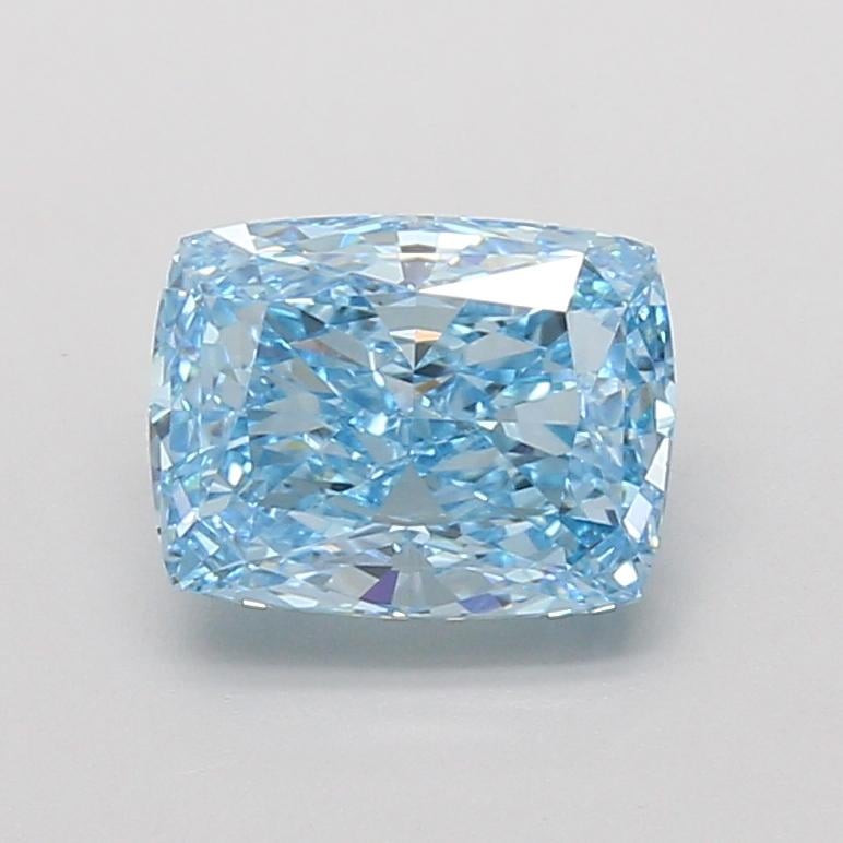 2.05 Ct. Fancy Vivid Blue Cushion Lab Grown Diamond