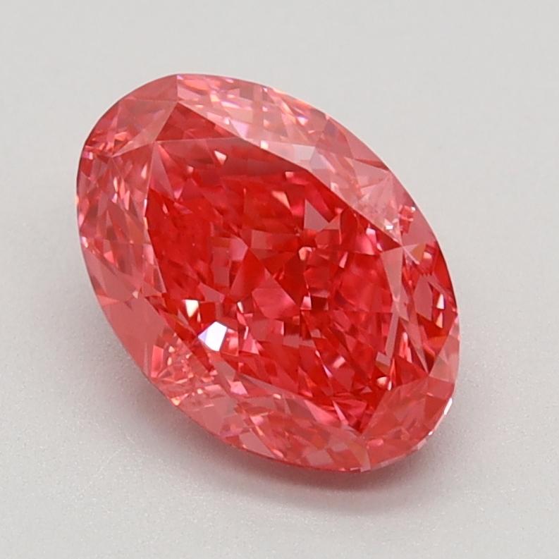 1.42 Ct. Fancy Vivid Pink Oval Lab Grown Diamond