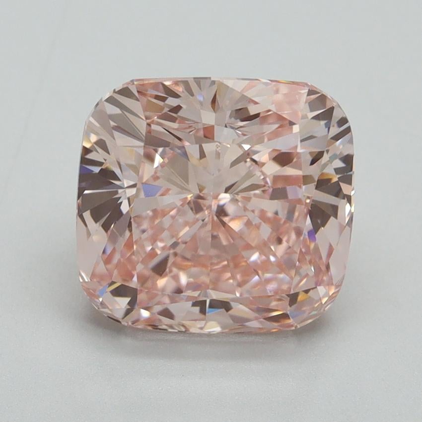 4.22 Ct. Fancy Intense Pink Cushion Lab Grown Diamond