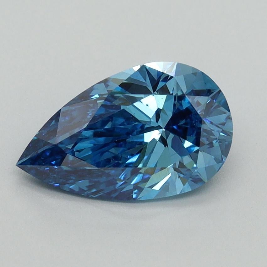 1.50 Ct. Fancy Vivid Blue Pear Lab Grown Diamond