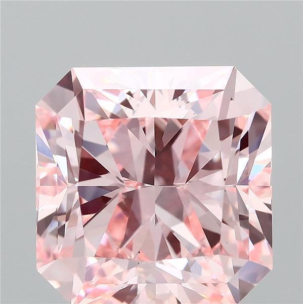 2.91 Ct. Fancy Vivid  Pink Radiant Lab Grown Diamond