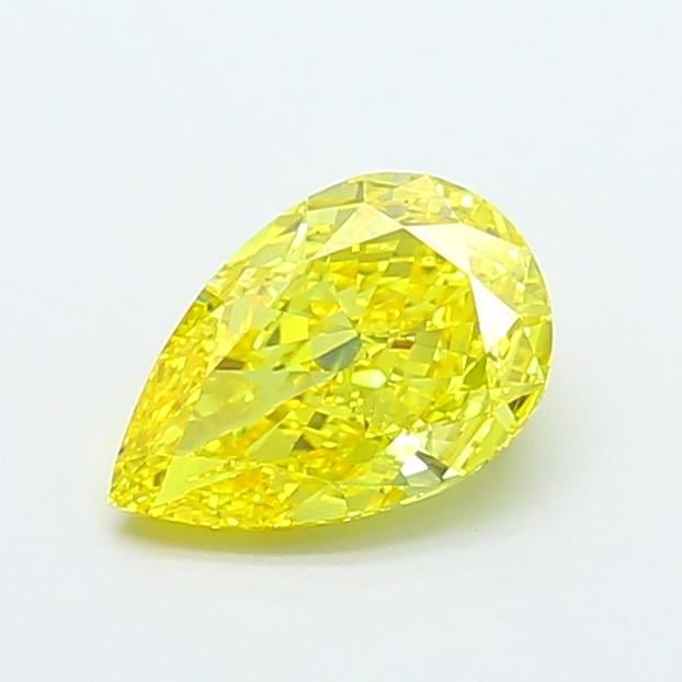1.75 Ct. Fancy Vivid  Yellow Pear Lab Grown Diamond