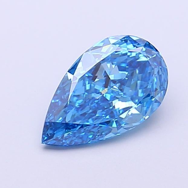 1.02 Ct. Fancy Vivid  Blue Pear Lab Grown Diamond