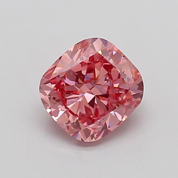 1.34 Ct. Fancy Vivid  Pink Cushion Lab Grown Diamond