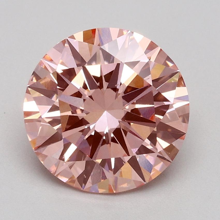 1.80 Ct. Fancy Intense Pink Round Lab Grown Diamond