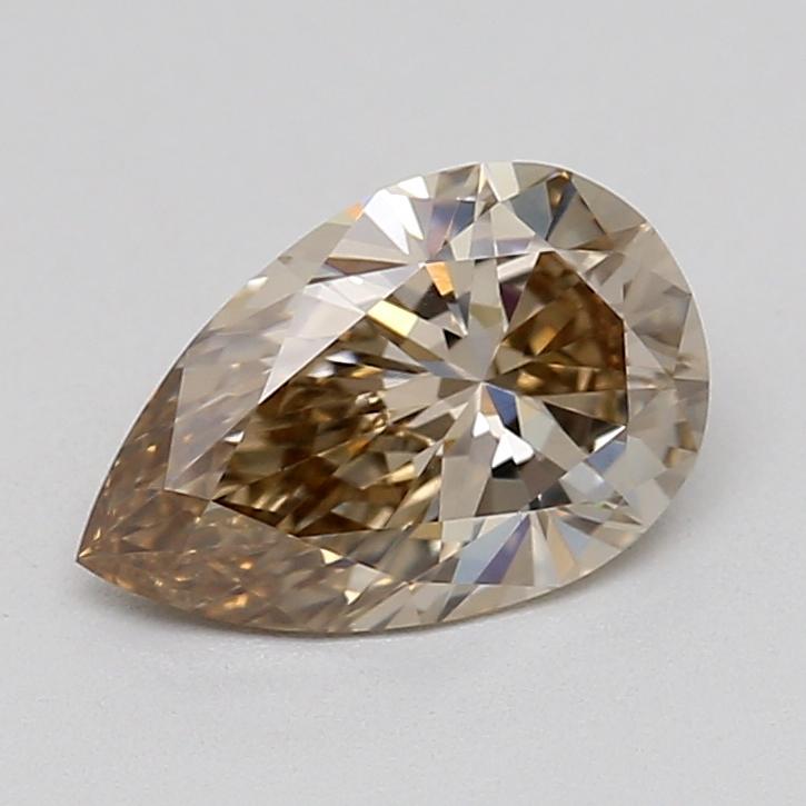 0.71 Ct. Light  Brown Pear Lab Grown Diamond