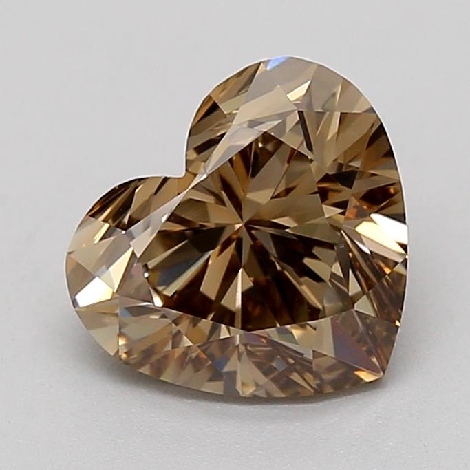 1.51 Ct. Fancy  Brown Heart Lab Grown Diamond