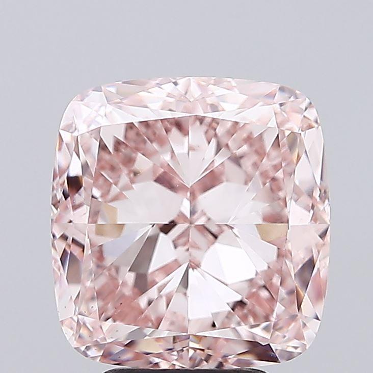 6.04 Ct. Fancy Intense Pink Cushion Lab Grown Diamond