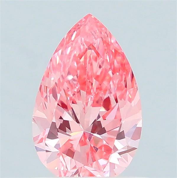 0.67 Ct. Fancy Vivid Pink Pear Lab Grown Diamond