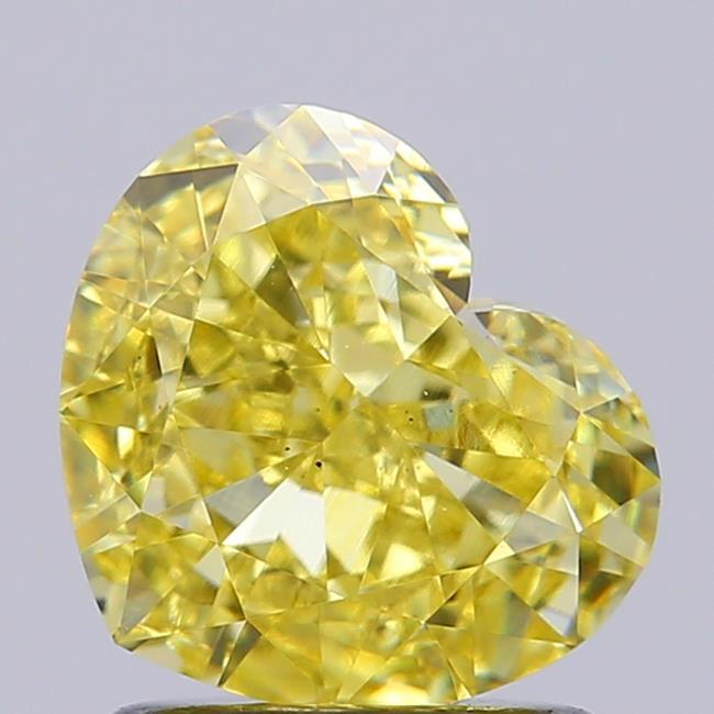 1.53 Ct. Fancy Yellow Heart Lab Grown Diamond