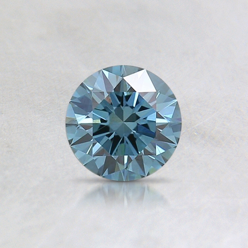 0.40 Ct. Fancy Intense Green Blue Round Lab Grown Diamond