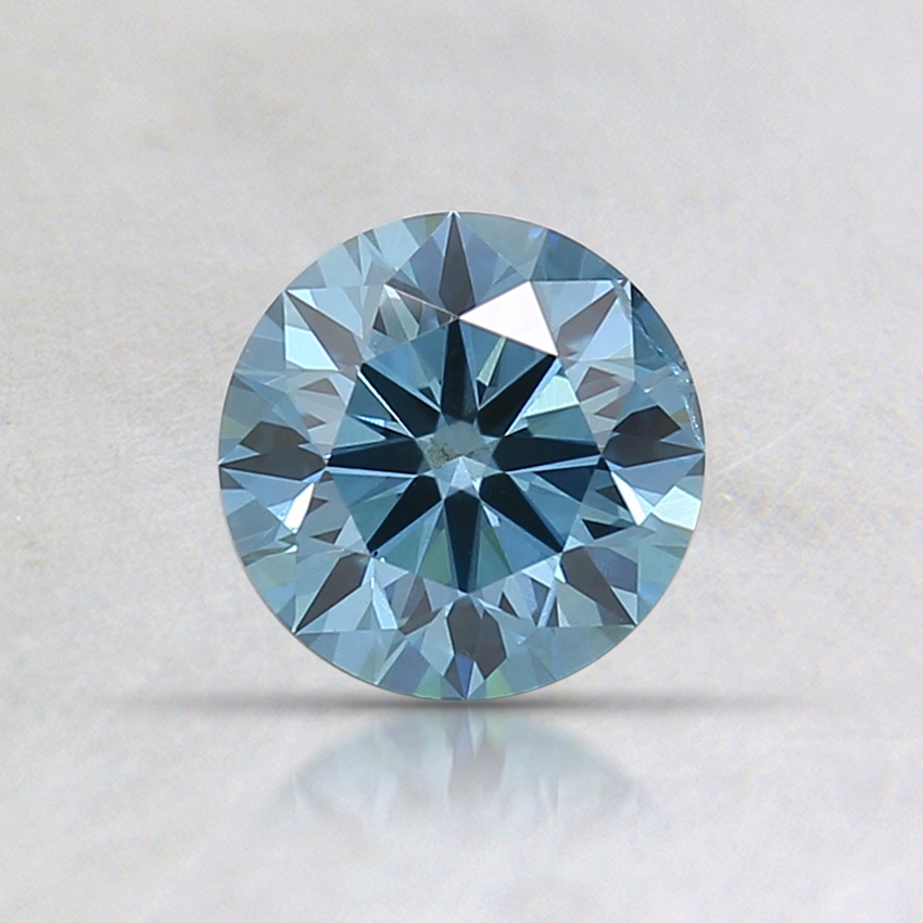 0.60 Ct. Fancy Deep Greenish Blue Round Lab Grown Diamond