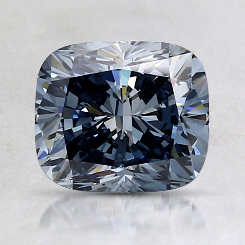 1.57 Ct. Fancy Deep Blue Cushion Lab Grown Diamond