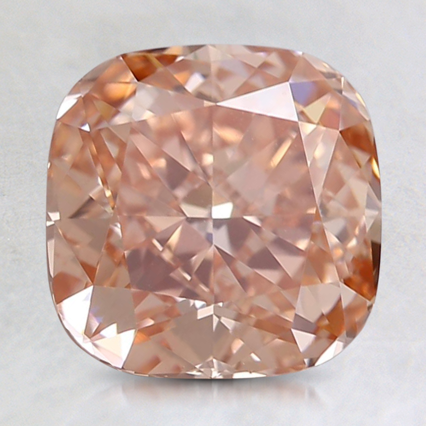 1.94 Ct. Fancy Intense Pinkish Orange Cushion Lab Grown Diamond