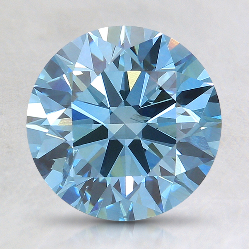 2.00 Ct. Fancy Intense Blue Round Lab Created Diamond