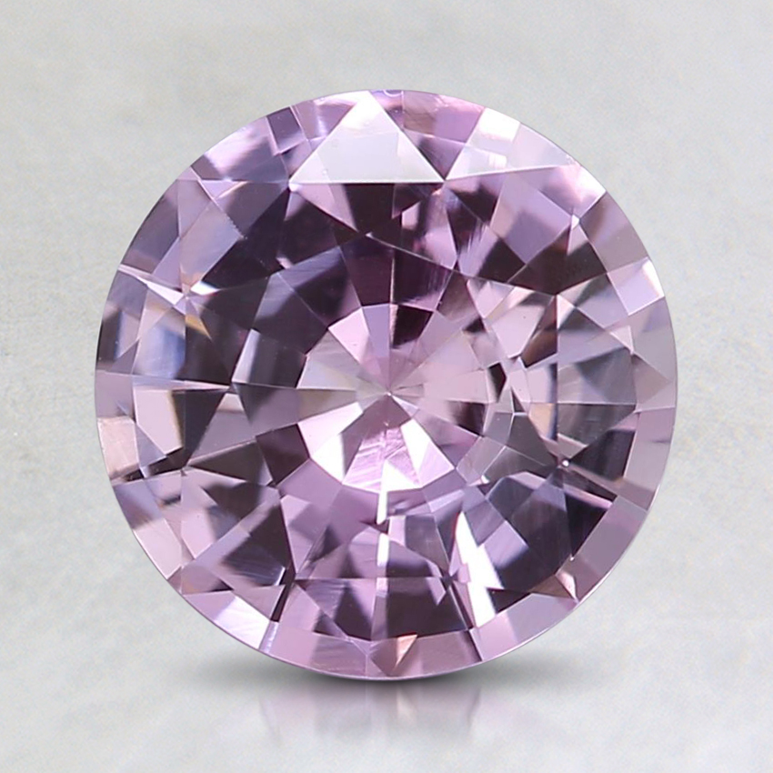 7.6mm Peach Round Sapphire
