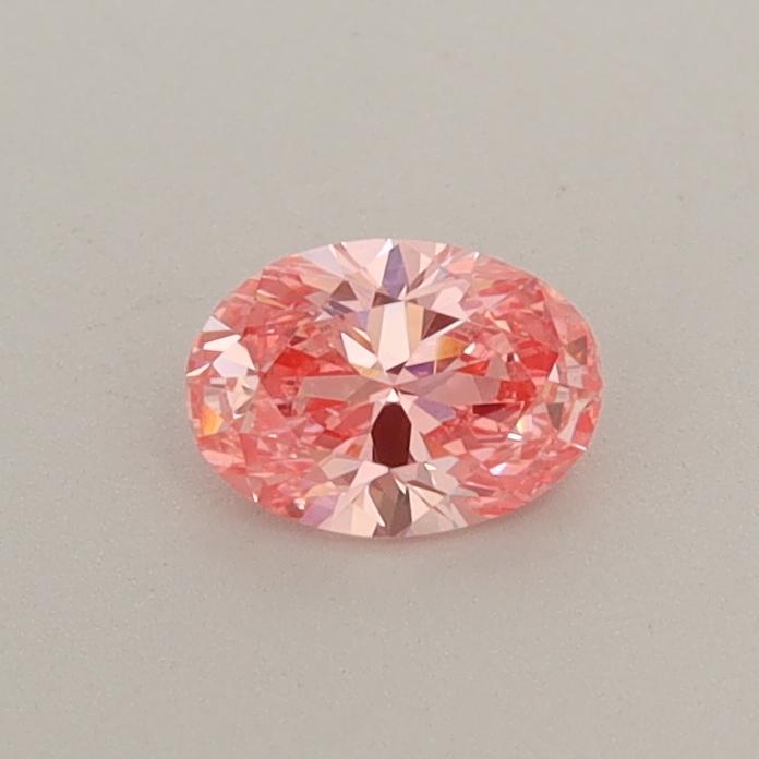 0.35 Ct. Fancy Vivid  Pink Oval Lab Grown Diamond