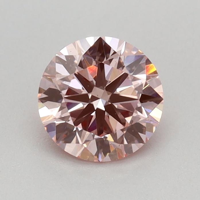 0.53 Ct. Fancy Vivid Pink Round Lab Grown Diamond