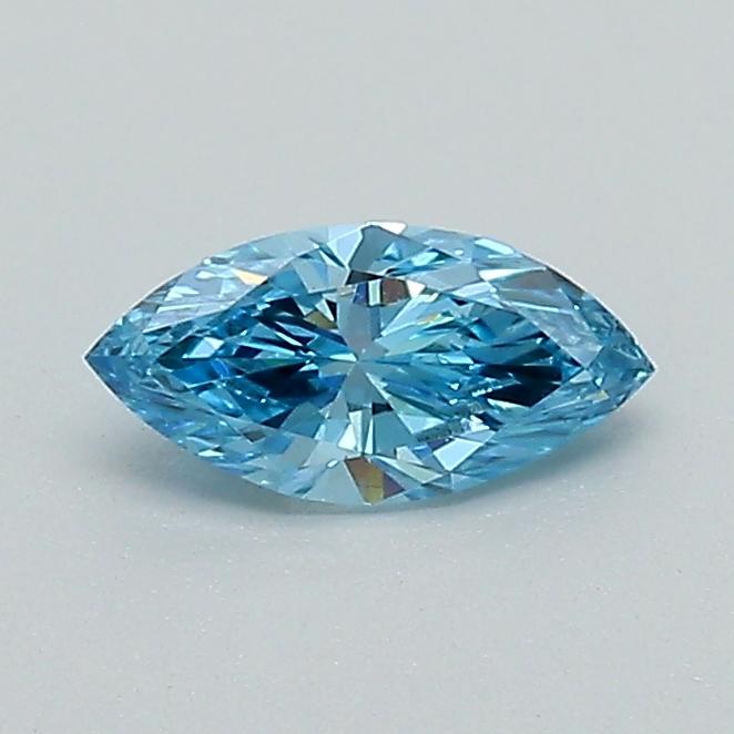 0.36 Ct. Fancy Vivid Blue Marquise Lab Grown Diamond