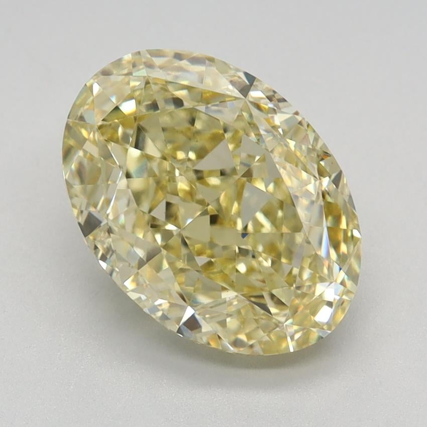 3.24 Ct. Fancy Intense Yellow Oval Lab Grown Diamond