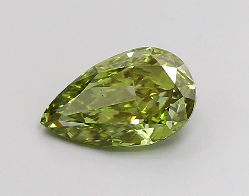 1.31 Ct. Fancy Vivid Green Pear Lab Grown Diamond
